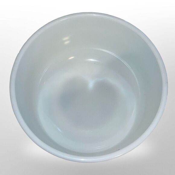 Vintage Pyrex General Mills White Ribbed Milk Glass Farmhouse Mixing Bowl 9" - Picture 2 of 6